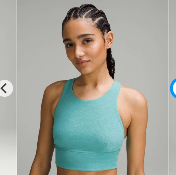 lululemon athletica Other - #233. lululemon Wunder Train Longline Bra - Medium Support.C/D Cup. Teal EUC